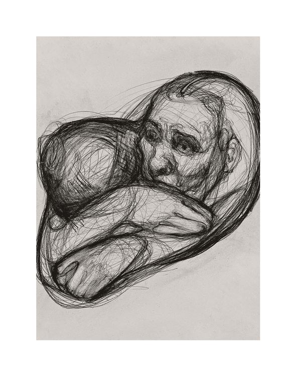 "156. Моє, 2022 / My, 2022 папір, вугілля / paper, charcoal 60 x 42 см."